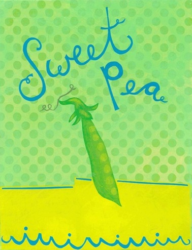 sweet pea peppered paper