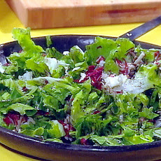 Spicy Greens with Warm Balsamic Dressing