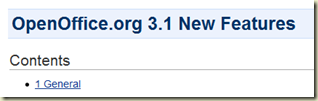 OpenOffice.org 3.1
