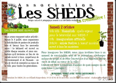 Sheds 02 octobre