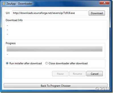 ZeuApp - Downloader