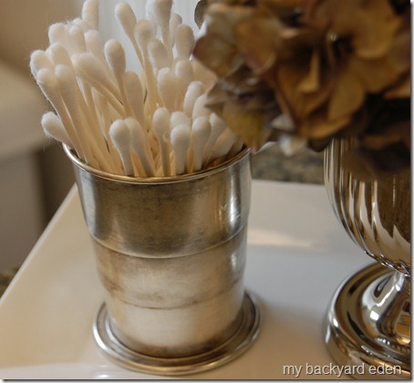 Collapsible silver drinking cup