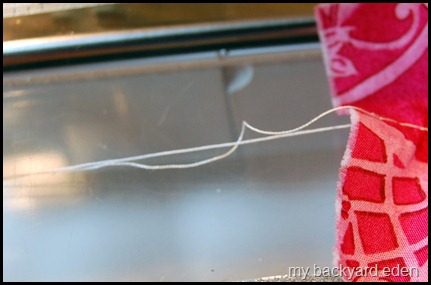 Leave long thread ends Leave long thread ends