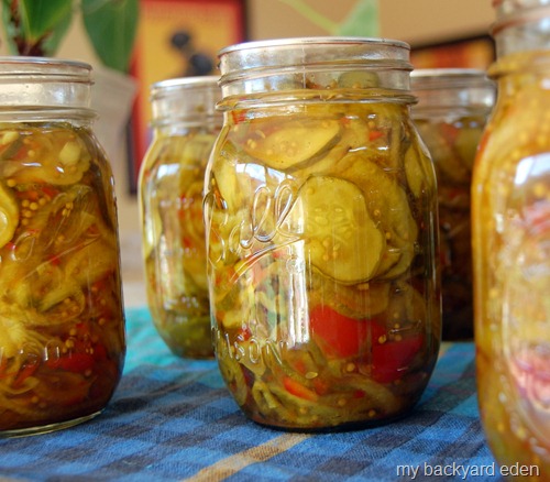 Finished!  Bread and Butter Pickles
