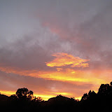 We're soon greeted by an incredible sunset.