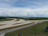 Crawler diverges left or right to appropriate pad.