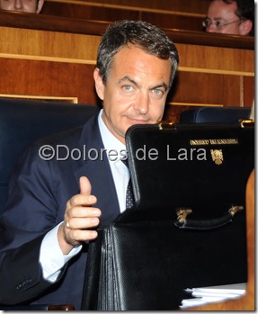 Zapatero en el Debate sobre el estado de la Nación
