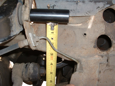 Installation was just the reverse of removing the old one, only quite a bit quicker.  Its so nice not having to work with rusty old stuff!  But its important to have the idler arm mounted at the correct height.  Too high or low and it will make it difficult to align the car.