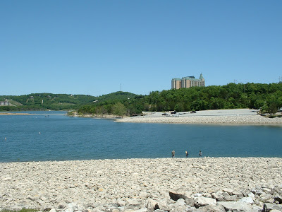 The big building is called the Chateau on the Lake or something like that.