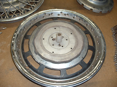 You can either try to straighten any bent spokes, or in my case, I have a spare that I used for parts.