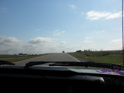 North towards Bellville on US 81.