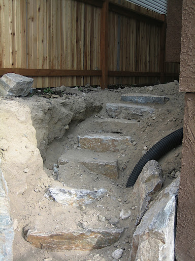 Rock staircase (almost done!)