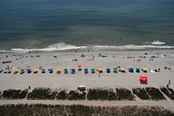 View from our hotel balcony