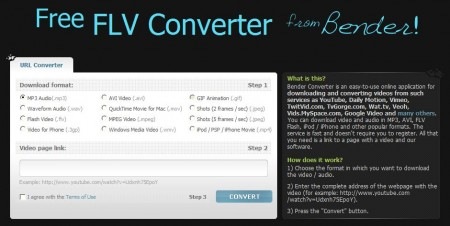 Download And Convert Online Videos Using Bender Convert
