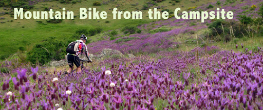 Mountain bike routes from the Campsite