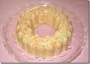 Gelatina de zanahoria y piña Gelatina de zanahoria y piña