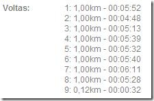 Parciais Garmin - Corrida Oba 2011