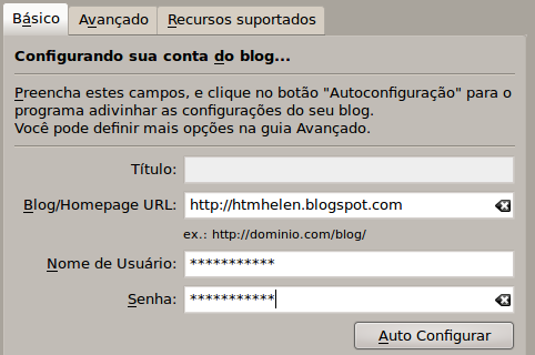 Adicionar blog