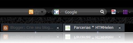 Firefox 3 com ícone de feed Firefox 3 com ícone de feed