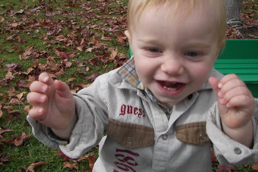 Walking to mommy