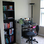 My "study area", in the sunroom.... which is quickly becoming "my" room. :)