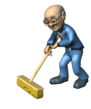 Sweeping Floor Cartoon
