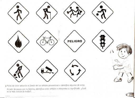 Señales de transito informativas para colorear individuales - Imagui Señales de transito informativas para colorear individuales - Imagui