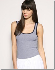 Gap Lace Trimmed Stripe Vest Top Gap Lace Trimmed Stripe Vest Top