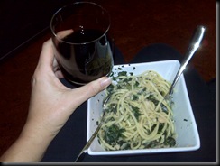 pasta spinach