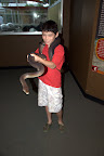 Joe with the snake that weighs 10kg