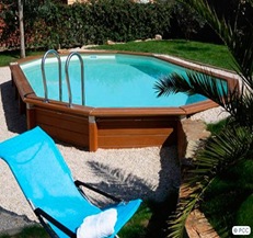 Piscine hors sol en bois