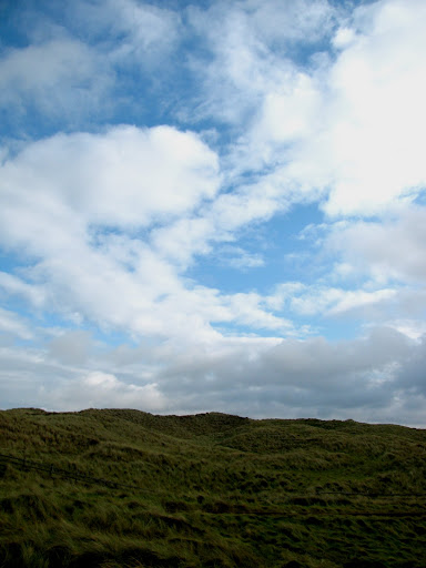 On Friday, the sky was gorgeous, and I took a lovely walk from Bushmills to the Causeway.