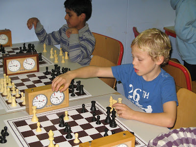 Simon was de schrik van zijn tegenstanders met 7 uit 7.