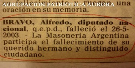 Alfredo Bravo masón Alfredo Bravo masón