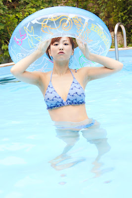 pretty beautiful Minase Yashiro asian swimsuit