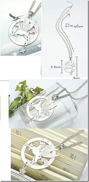 angelic silver horse