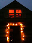 House decorated for Halloween