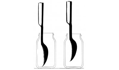 Sleek spoon, jar cross section Sleek spoon, jar cross section