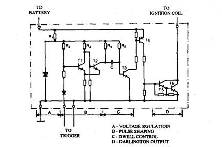  Control module circuit (simplified).
