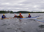 doug and bonnie leading an open water rescue class.