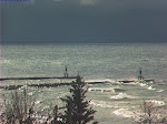 You can see three kayaks on the north side of the pier in this shot. http://keithwikle.com photo courtesy of http://spyglasshill.com/webcam