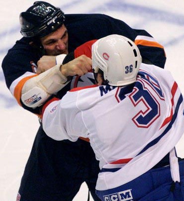 Gino Odjick vs Dave Morissette