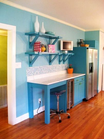 ¿Quién dijo que las cocinas tenían que ser blancas? cocina%20color%202 ¿Quién dijo que las cocinas tenían que ser blancas?