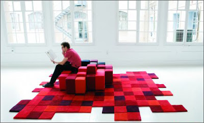 010359%2C33819 Sofá y alfombra pixelizadas de Ron Arad