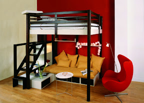 espace%20loggia%20cama%20salon Trucos de decoración: camas en alto