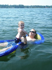 Swimming in Lake Whatcom 2009-07-30 004