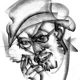 Junus Karimow (www.junuskarimow.de): Illustration für Norman Liebolds (www.norman-liebold.de) 'Euthanatus", Graphit auf Papier 2010.