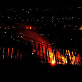 Bengalisches Feuer auf den Rheinweinhängen. Photo: Norman Liebold, 2008