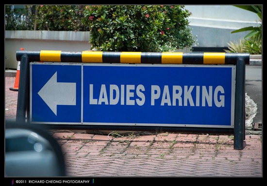 Ladies parking sign spotted at a shopping mall. | © 2011 Mike EcKO_Bravo Photography - Jakarta DSC_0425