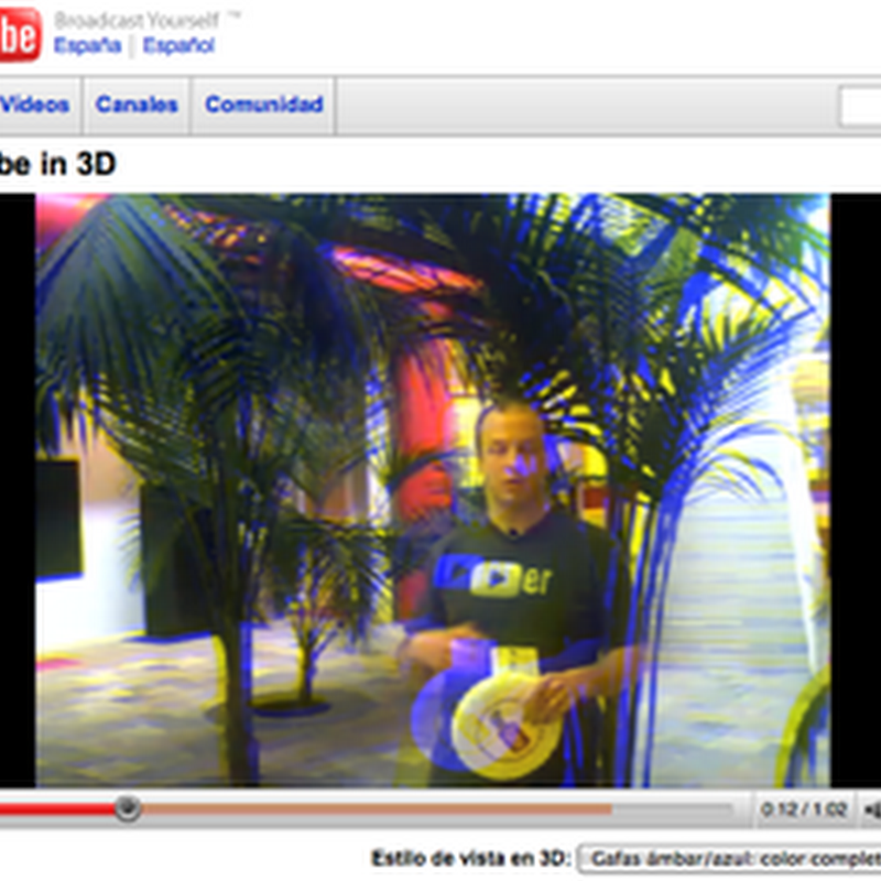 Sube vídeos a Youtube en 3D